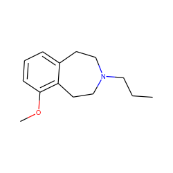 CCCN1CCc2cccc(OC)c2CC1 ZINC000013728500