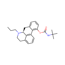 CCCN1CCc2cccc3c2[C@@H]1Cc1cccc(OC(=O)NC(C)(C)C)c1-3 ZINC000072176229