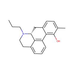 CCCN1CCc2cccc3c2[C@H]1Cc1ccc(C)c(O)c1-3 ZINC000013757602