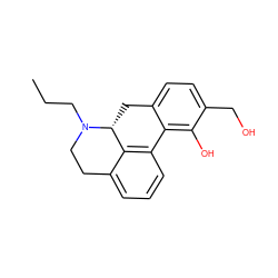 CCCN1CCc2cccc3c2[C@H]1Cc1ccc(CO)c(O)c1-3 ZINC000028823249