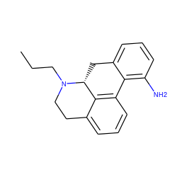 CCCN1CCc2cccc3c2[C@H]1Cc1cccc(N)c1-3 ZINC000072178423