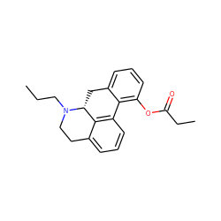 CCCN1CCc2cccc3c2[C@H]1Cc1cccc(OC(=O)CC)c1-3 ZINC000040409296