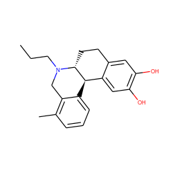 CCCN1Cc2c(C)cccc2[C@@H]2c3cc(O)c(O)cc3CC[C@H]21 ZINC000013478192