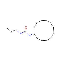 CCCNC(=O)NC1CCCCCCCCCCC1 ZINC000005951886