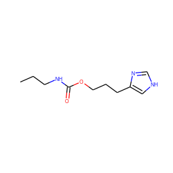 CCCNC(=O)OCCCc1c[nH]cn1 ZINC000013782926