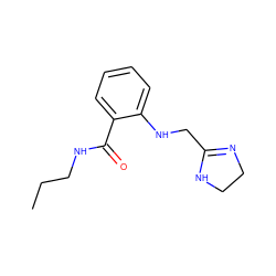 CCCNC(=O)c1ccccc1NCC1=NCCN1 ZINC000001549624