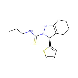 CCCNC(=S)N1NC2=C(CCCC2)[C@H]1c1cccs1 ZINC000045357655