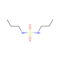 CCCNS(=O)(=O)NCCC ZINC000028650902