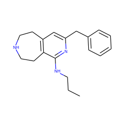 CCCNc1nc(Cc2ccccc2)cc2c1CCNCC2 ZINC000299852861