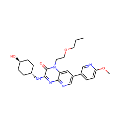 CCCOCCn1c(=O)c(N[C@H]2CC[C@H](O)CC2)nc2ncc(-c3ccc(OC)nc3)cc21 ZINC000261170028