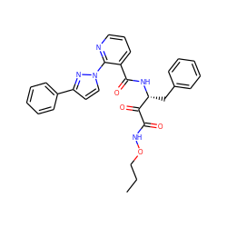 CCCONC(=O)C(=O)[C@@H](Cc1ccccc1)NC(=O)c1cccnc1-n1ccc(-c2ccccc2)n1 ZINC000117714671