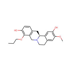 CCCOc1c(O)ccc2c1CN1CCc3cc(OC)c(O)cc3[C@@H]1C2 ZINC001772612673