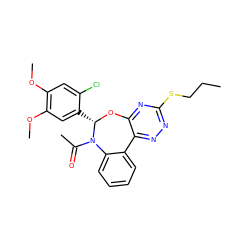 CCCSc1nnc2c(n1)O[C@@H](c1cc(OC)c(OC)cc1Cl)N(C(C)=O)c1ccccc1-2 ZINC000002087239