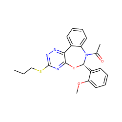 CCCSc1nnc2c(n1)O[C@@H](c1ccccc1OC)N(C(C)=O)c1ccccc1-2 ZINC000002087137