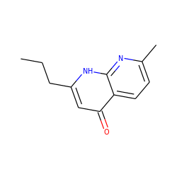 CCCc1cc(=O)c2ccc(C)nc2[nH]1 ZINC000013579586