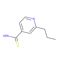 CCCc1cc(C(N)=S)ccn1 ZINC000003874803