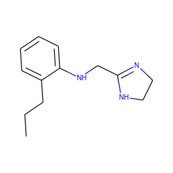 CCCc1ccccc1NCC1=NCCN1 ZINC001772570212