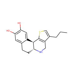 CCCc1csc2c1CN[C@@H]1CCc3cc(O)c(O)cc3[C@@H]21 ZINC000013762046