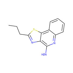 CCCc1nc2c(N)nc3ccccc3c2s1 ZINC000040843022