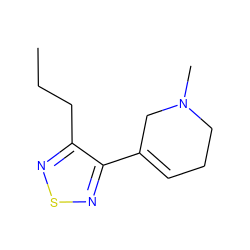 CCCc1nsnc1C1=CCCN(C)C1 ZINC000013456712