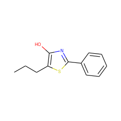 CCCc1sc(-c2ccccc2)nc1O ZINC000000012807