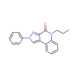 CCCn1c(=O)c2nn(-c3ccccc3)cc2c2ccccc21 ZINC000013672249