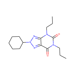 CCCn1c(=O)c2nn(C3CCCCC3)nc2n(CCC)c1=O ZINC000012405686