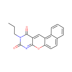 CCCn1c(=O)nc2oc3ccc4ccccc4c3cc-2c1=O ZINC000095555988