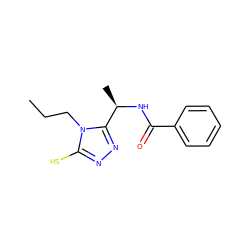 CCCn1c(S)nnc1[C@@H](C)NC(=O)c1ccccc1 ZINC000005904327