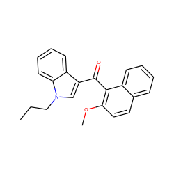 CCCn1cc(C(=O)c2c(OC)ccc3ccccc23)c2ccccc21 ZINC000038306888