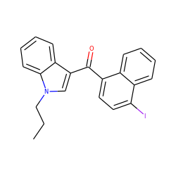 CCCn1cc(C(=O)c2ccc(I)c3ccccc23)c2ccccc21 ZINC000095558870