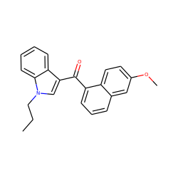 CCCn1cc(C(=O)c2cccc3cc(OC)ccc23)c2ccccc21 ZINC000042989640