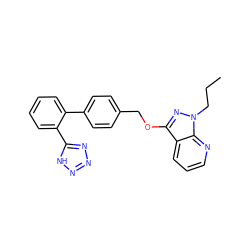 CCCn1nc(OCc2ccc(-c3ccccc3-c3nnn[nH]3)cc2)c2cccnc21 ZINC000029052399