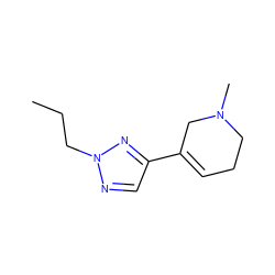 CCCn1ncc(C2=CCCN(C)C2)n1 ZINC000013739810