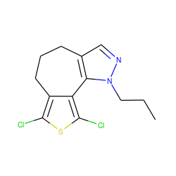 CCCn1ncc2c1-c1c(Cl)sc(Cl)c1CCC2 ZINC000013537805