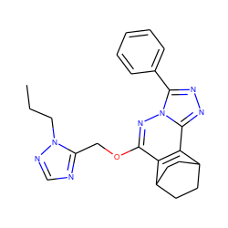 CCCn1ncnc1COc1nn2c(-c3ccccc3)nnc2c2c1C1CCC2CC1 ZINC000013610472