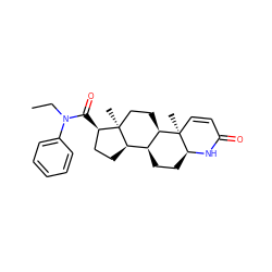 CCN(C(=O)[C@@H]1CC[C@@H]2[C@@H]3CC[C@@H]4NC(=O)C=C[C@]4(C)[C@@H]3CC[C@]12C)c1ccccc1 ZINC000026954437