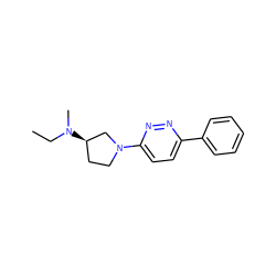 CCN(C)[C@@H]1CCN(c2ccc(-c3ccccc3)nn2)C1 ZINC000045368328