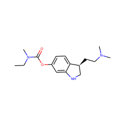 CCN(C)C(=O)Oc1ccc2c(c1)NC[C@@H]2CCN(C)C ZINC000169329569