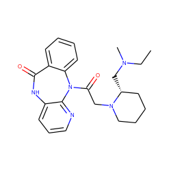 CCN(C)C[C@@H]1CCCCN1CC(=O)N1c2ccccc2C(=O)Nc2cccnc21 ZINC000029417327