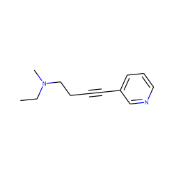 CCN(C)CCC#Cc1cccnc1 ZINC000013589044