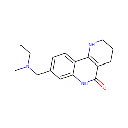 CCN(C)Cc1ccc2c3c(c(=O)[nH]c2c1)CCCN3 ZINC000118734740