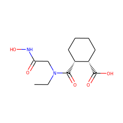 CCN(CC(=O)NO)C(=O)[C@@H]1CCCC[C@@H]1C(=O)O ZINC000000010883