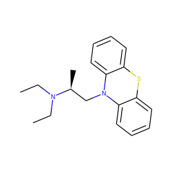 CCN(CC)[C@@H](C)CN1c2ccccc2Sc2ccccc21 ZINC000000004227