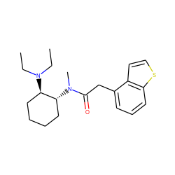 CCN(CC)[C@@H]1CCCC[C@H]1N(C)C(=O)Cc1cccc2sccc12 ZINC000027900433