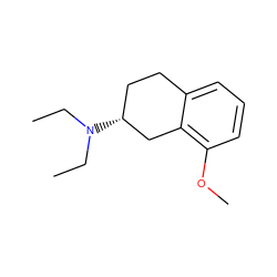 CCN(CC)[C@@H]1CCc2cccc(OC)c2C1 ZINC000013530047