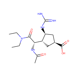 CCN(CC)C(=O)[C@@H](NC(C)=O)[C@H]1C[C@H](C(=O)O)C[C@@H]1NC(=N)N ZINC000003947885