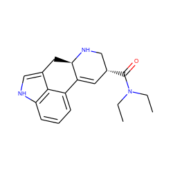 CCN(CC)C(=O)[C@@H]1C=C2c3cccc4[nH]cc(c34)C[C@H]2NC1 ZINC000005845906