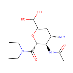 CCN(CC)C(=O)[C@@H]1OC(C(O)O)=C[C@H](N)[C@H]1NC(C)=O ZINC000013802893