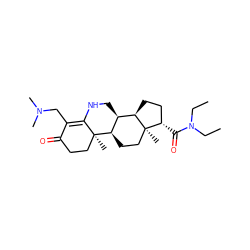 CCN(CC)C(=O)[C@H]1CC[C@@H]2[C@@H]3CNC4=C(CN(C)C)C(=O)CC[C@]4(C)[C@@H]3CC[C@]12C ZINC000026396103